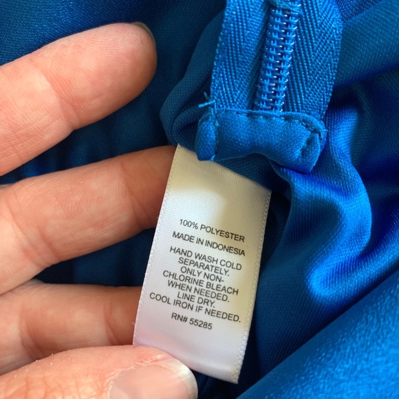 Express Outlet Ruffle Romper in Royal Blue, Sz 6 - Picture 12 of 14